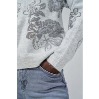 Salsa Grey knitted Jacquard Sweater