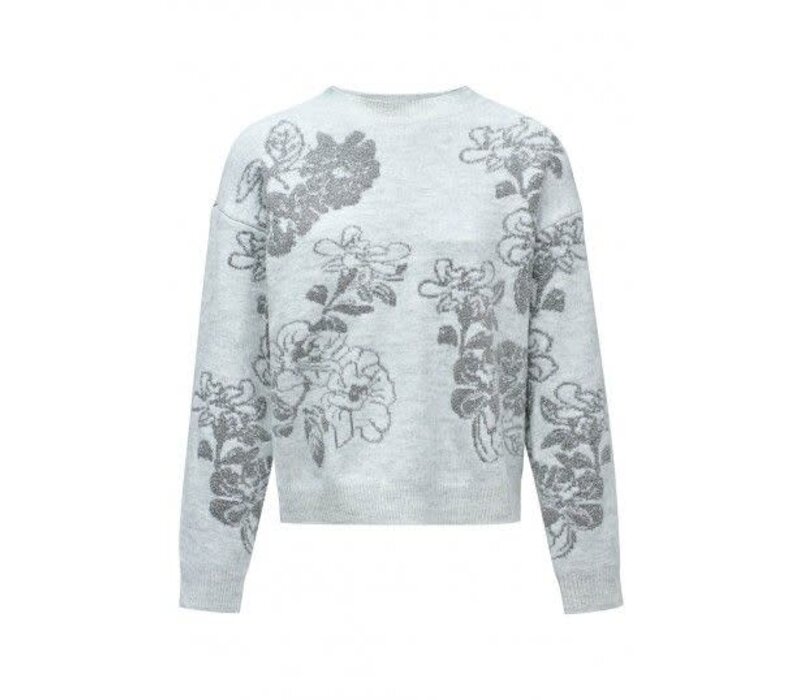 Salsa Grey knitted Jacquard Sweater