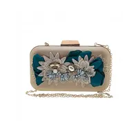 Flormoda 24284 IVANA Teal Jewel Clutch
