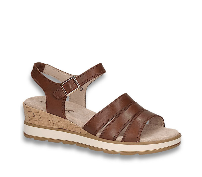 Caprice 28711 Cognac Leather Sandal