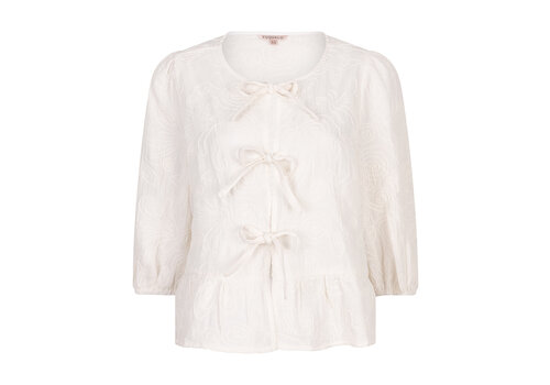 EsQualo S/S Esqualo 09209 3D Embroidery Blouse