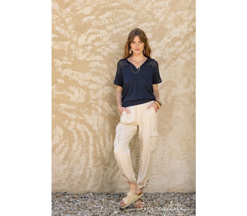 Lola Espeleta PA050 Beige Cargo Pants