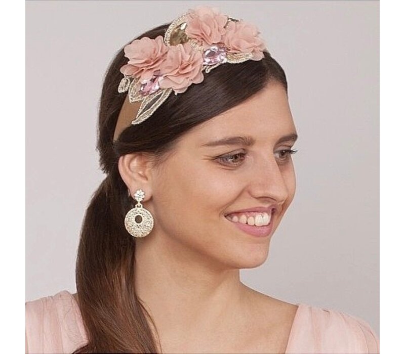 Flormoda DC0020 Dusky Pink Headband
