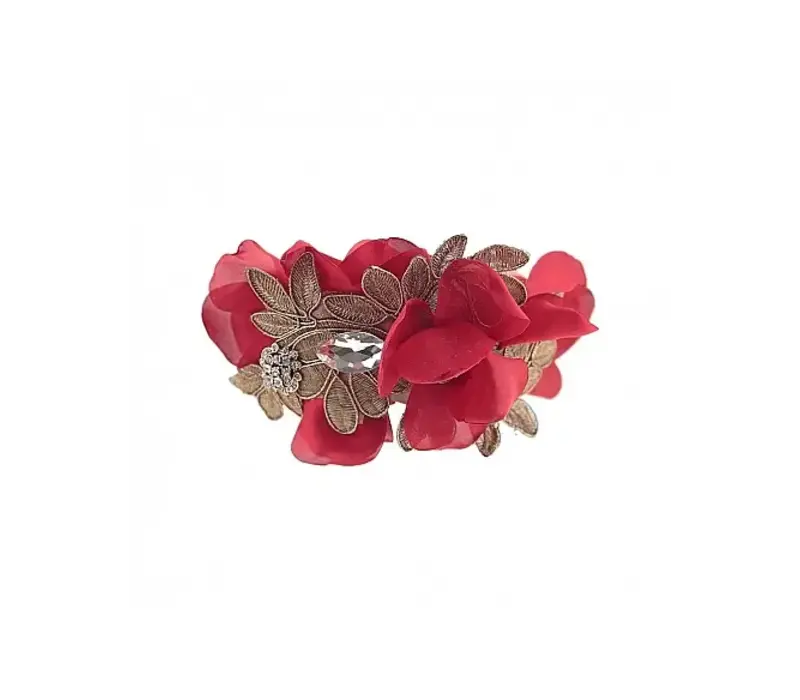 Flormoda 24268 Red/Gold Deco Headband