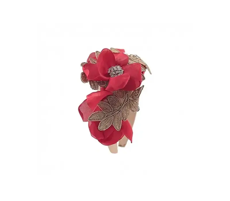 Flormoda 24268 Red/Gold Deco Headband
