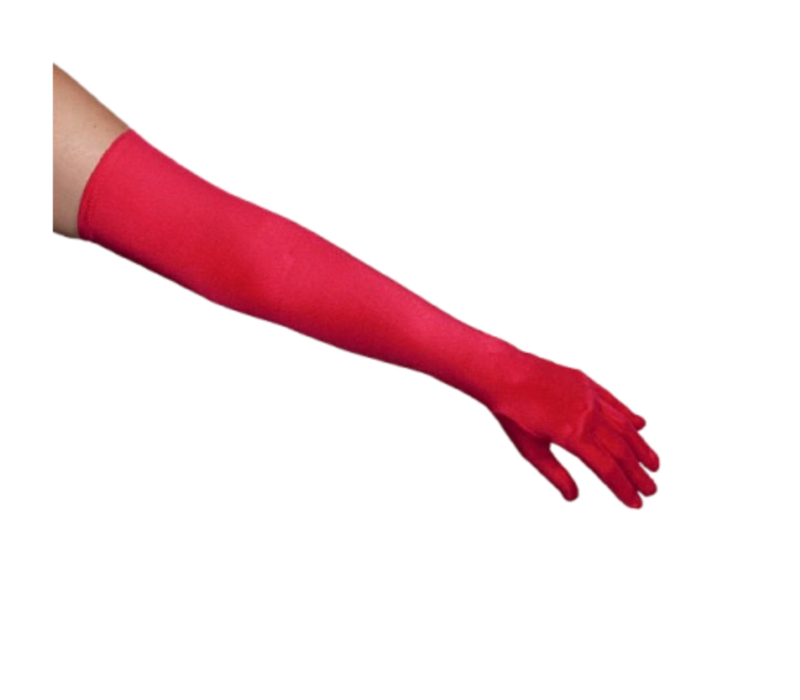 Flormoda 10708 Red Long Sateen Gloves