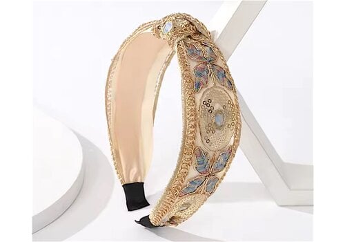 Footprints GF0010 Gold Multi Mesh Hairband