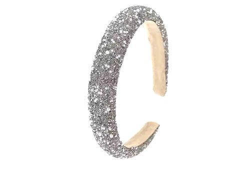 Footprints GF0014 Silver Glitter Headband