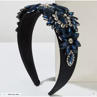 GF0015 Navy Jewelled/Crystal Headband