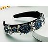 Footprints GF0016 Navy Crystal & Jewel Headband