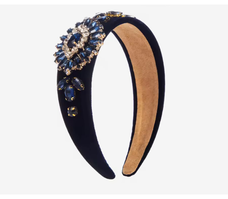 GF0017 Navy Gemstone Headband