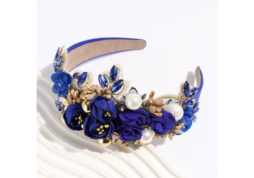 Footprints GF0018 Royal Blue Ornate Headband