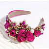 Footprints GF0018 Fuchsia Pink Ornate Headband