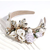 Footprints GF0018 White Ornate Headband