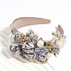 Footprints GF0018 Light Grey Ornate Headband