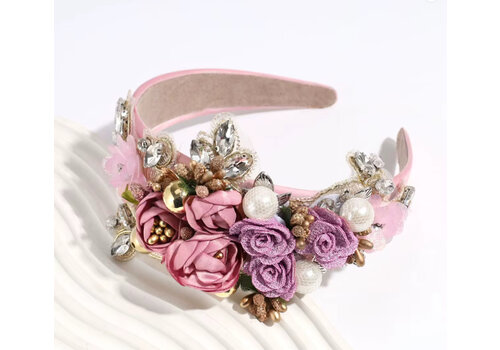 Footprints GF0018 Baby Pink Ornate Headband