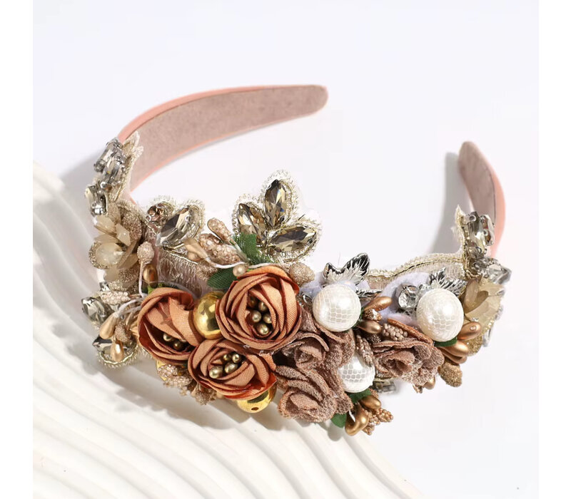 GF0018 Apricot Ornate Headband