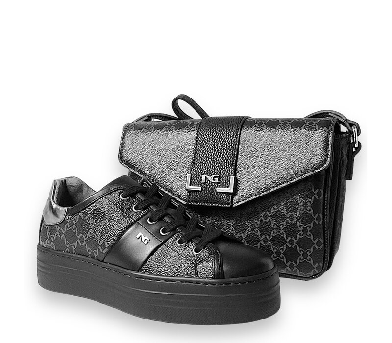 NeroGiardini I308420D Blk/Grey Smeaker