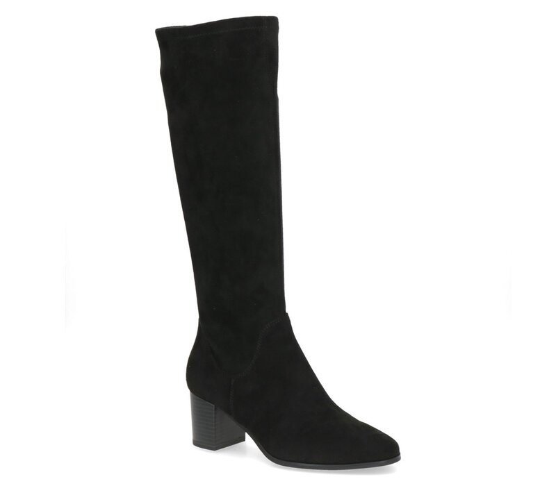 Caprice 25503 Black Stretch Boots 6cm Heel
