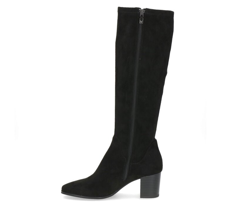 Caprice 25503 Black Stretch Boots 6cm Heel