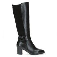 Caprice 25501 Black stretch Boot 6cm Heel