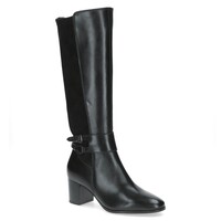 Caprice 25501 Black stretch Boot 6cm Heel
