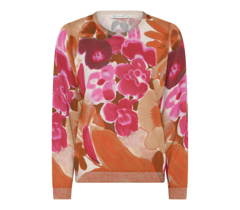 Micha 179 168 Pink/Camel Autumn Print