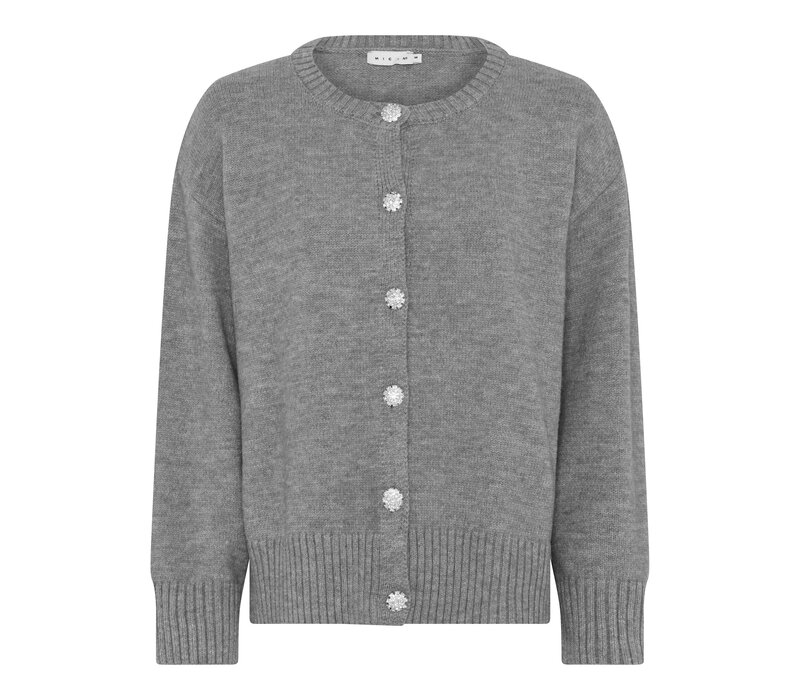 Micha 143 250 Lt. Grey Cosy Knit Cardigan