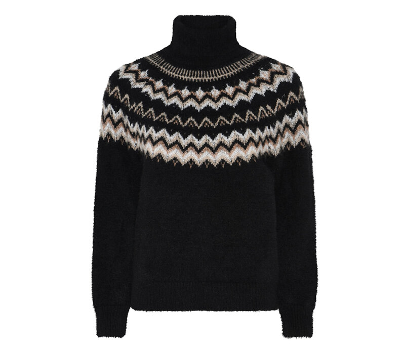 Micha 179 159 Black/Camel Nordic Knit