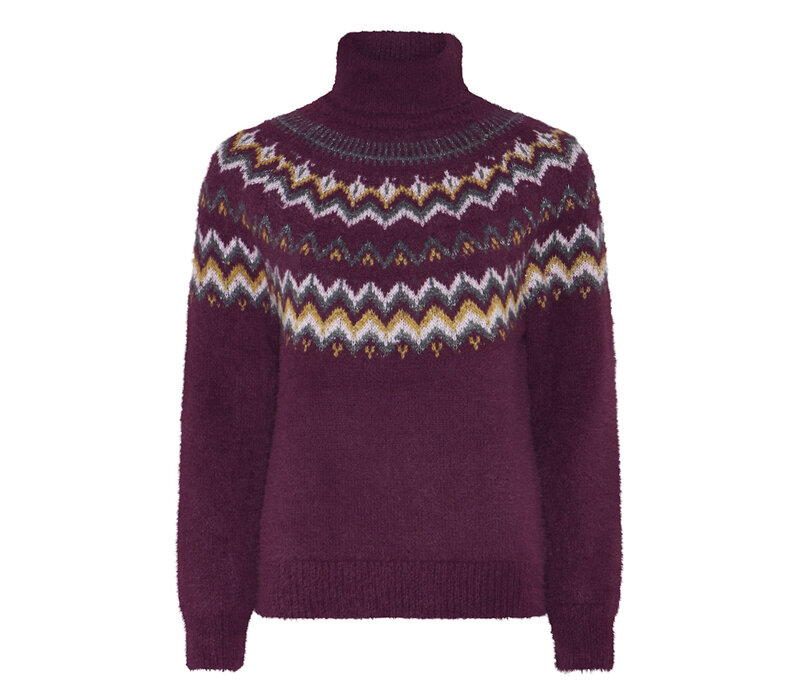 Micha 179 159 Plum/Multi Nordic Knit