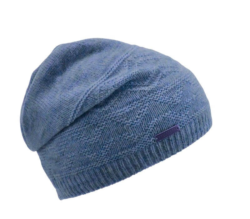 Seeberger 019698 Blue Knit Headsock