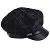 Seeberger Seeberger 019774 Black Satin Peaked Hat