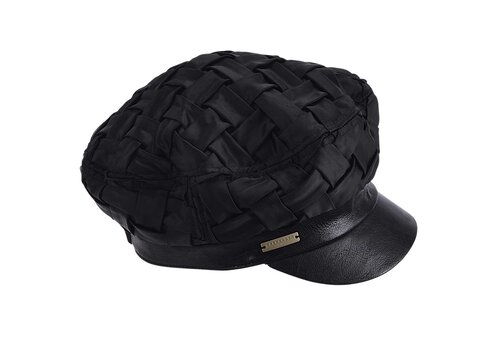Seeberger Seeberger 019774 Black Satin Peaked Hat