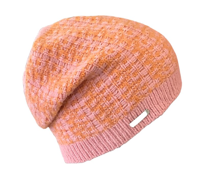 Seeberger 019677 Pink/Peach Knit Headsock