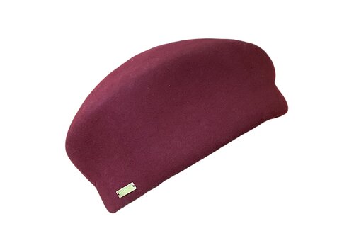 Seeberger Seeberger 019821 Burgundy Woolfelt Pillbox
