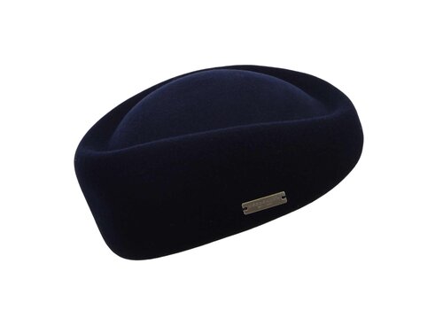 Seeberger Seeberger 019827 Navy Woolfelt Pillbox