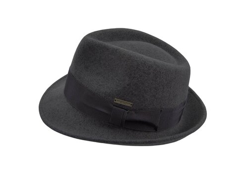 Seeberger Seeberger 070378 Dark Grey Felt Trilby