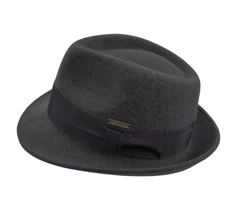 Seeberger 070378 Dark Grey Felt Trilby
