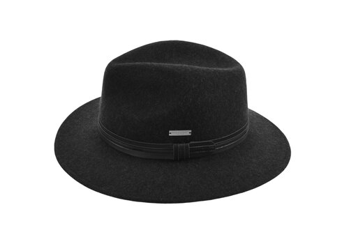 Seeberger Seeberger 070425 Black Woolfelt Fedora