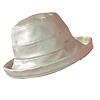 Seeberger 019772 Gold Faux Leather Hat