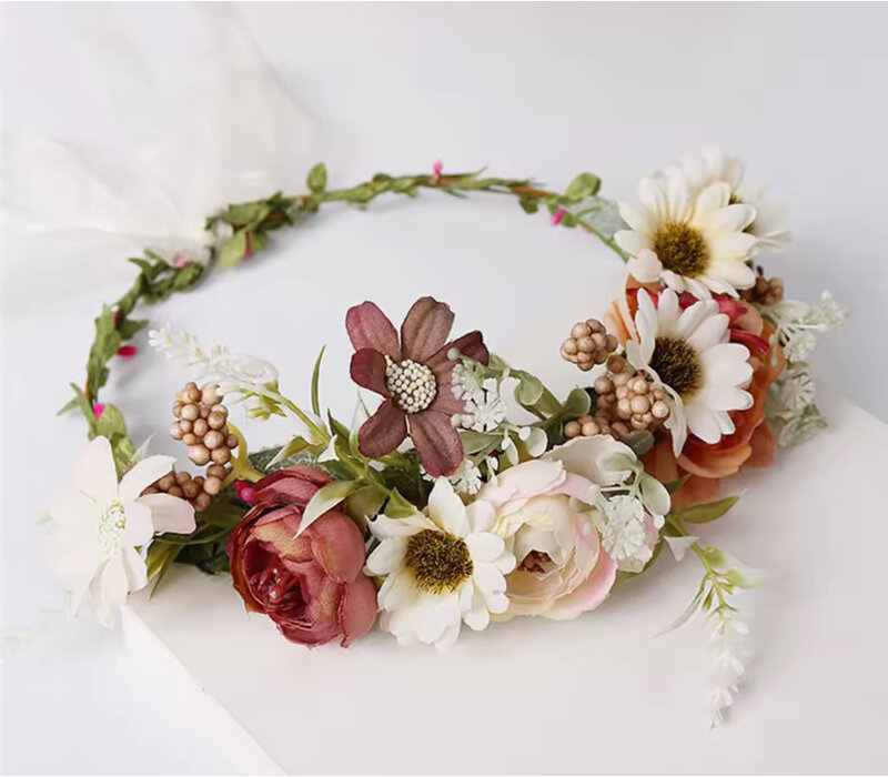 GF0026 Big Multi Floral Headdress