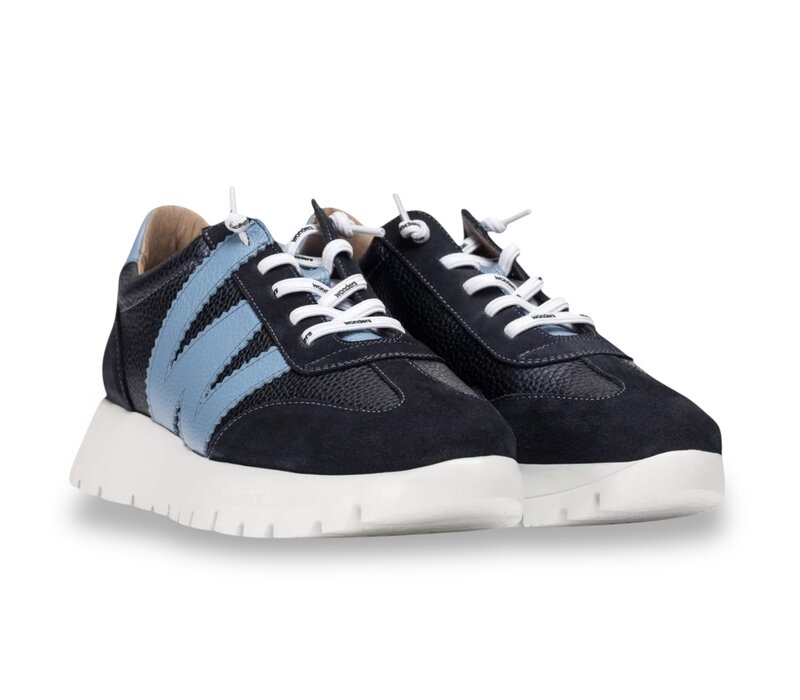 Wonders A-2476 Navy multi Sneakers