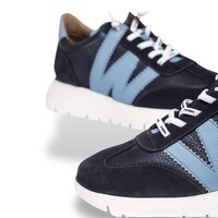 Wonders A-2476 Navy multi Sneakers