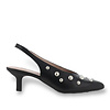 Wonders Wonders G-7123 Black Stud Sling-backs