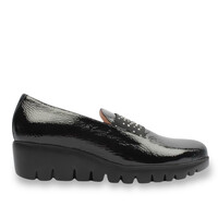 Wonders C-33158 Black Patent Slip-on