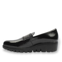 Wonders C-33158 Black Patent Slip-on