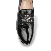 Wonders C-33158 Black Patent Slip-on