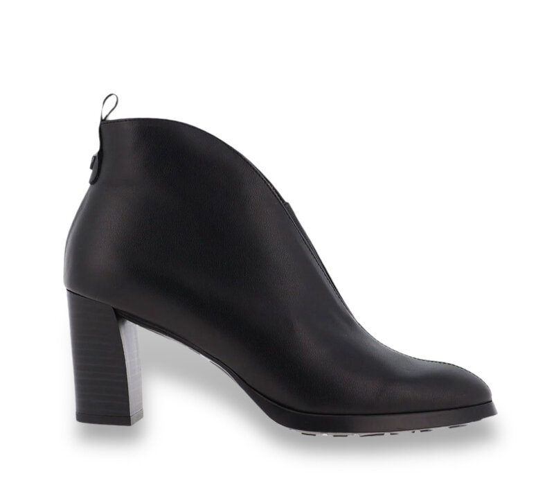 Wonders L-1112 Black Block Heel A/Boots
