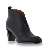 Wonders L-1112 Black Block Heel A/Boots