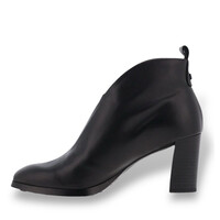 Wonders L-1112 Black Block Heel A/Boots